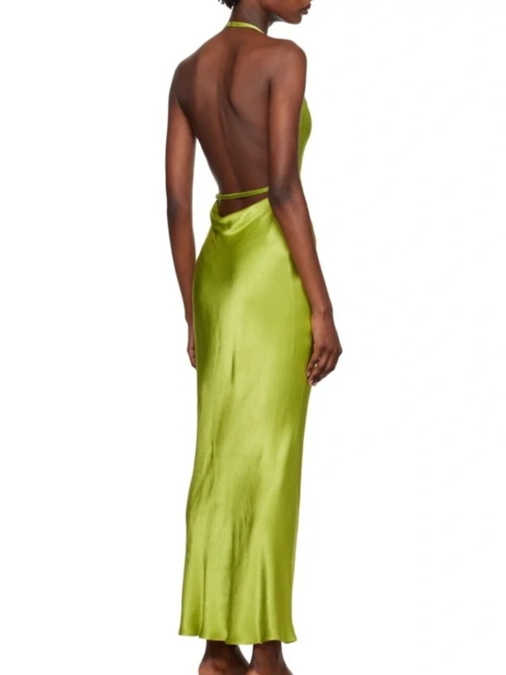 Bec & Bridge Odessa Halter Maxi Dress in Chartreuse Green (NWT) - Picture 2 of 8